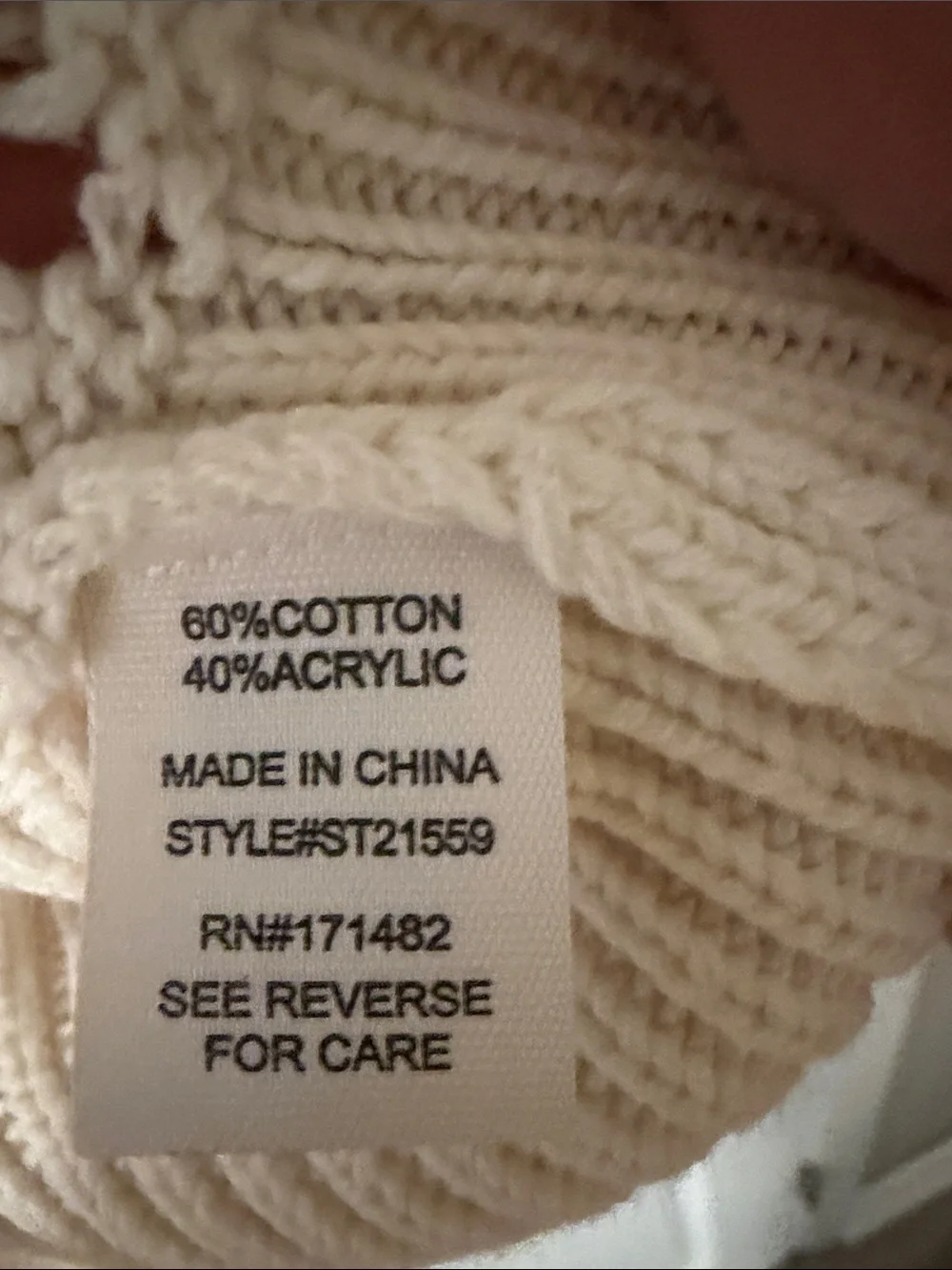 Jessica Simpson Cream Open Knit Tie-Front Cropped Cotton Blend Cardigan Medium